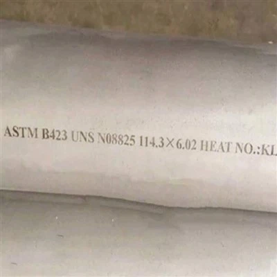ASTM B423 NiFeCrMCu zliatinová bezšvíková rúra a rúrka