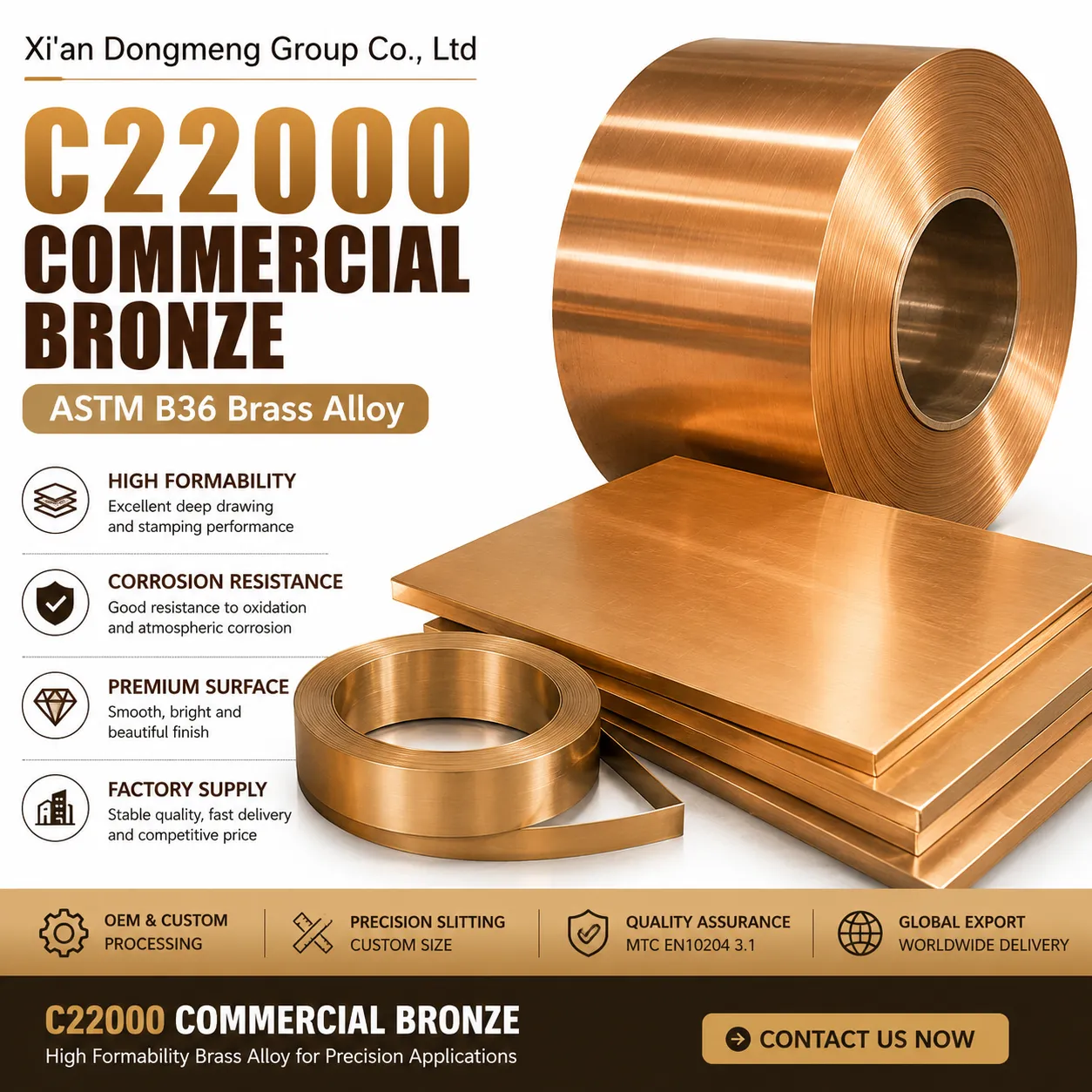 C22000 komerčný bronz